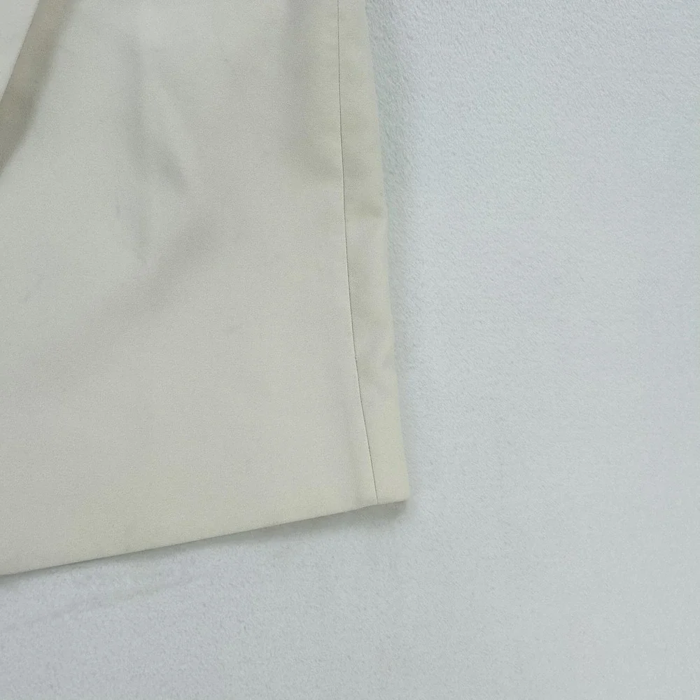 J.Crew Skort Womens 4P Petite White Mini Twill Wrap Front Exposed Zip Lined